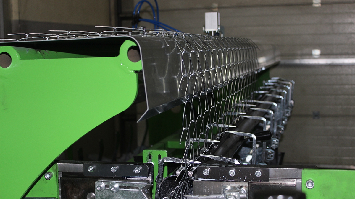 آلة دوامة شبكة أسلاك الفولاذ المقاوم للصدأ سلسلة ربط السور سلك محبوك آلة آلة آلة دوامة دوامة سلكية